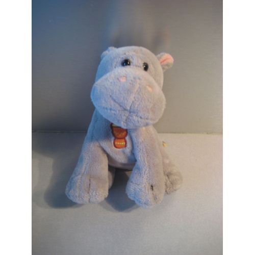 Peluche Doudou Musical Hippopotame Savanous Gipsy 17 Cm