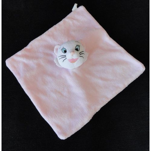 Doudou Plat Chat Marie Aristochats Rose Grelot Carrefour Disney D-455