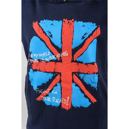 Sweat Pull Gilet Veste Haut Union Jack Drapeau Anglais Royaume Uni Double Capuche Confortable