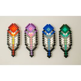 Lot Figurines Plumes Super Mario Nintendo / Hama