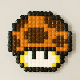 Figurine Champi Toad Super Mario Nintendo / Marron / Hama