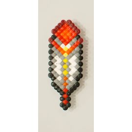 Figurine Plume Super Mario Nintendo / Rouge Orange / Hama