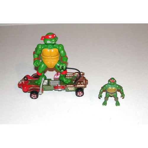 Tortue Ninja Sur Skate  + Petite Figurine Articulé Playmates Toys 97