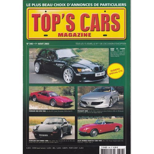 Top's Cars Magazine  N° 346 : Numéro Spécial Été