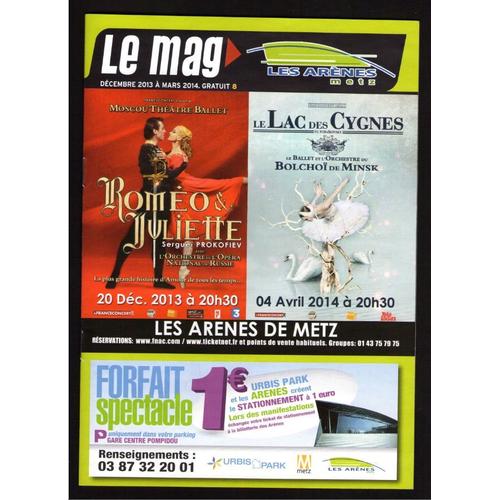 Magasine Magazine Le Mag Les Arènes De Metz Programmation De Décembre 13 À Mars 2014