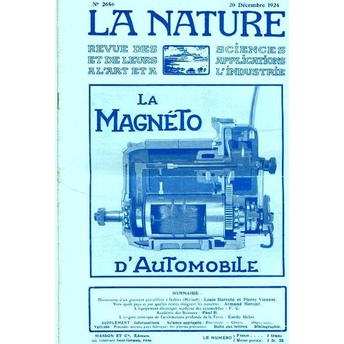 Revue Des Sciences Et De Leurs Applications Aux Arts Et À L'industrie, La Magnéto D'automobile.