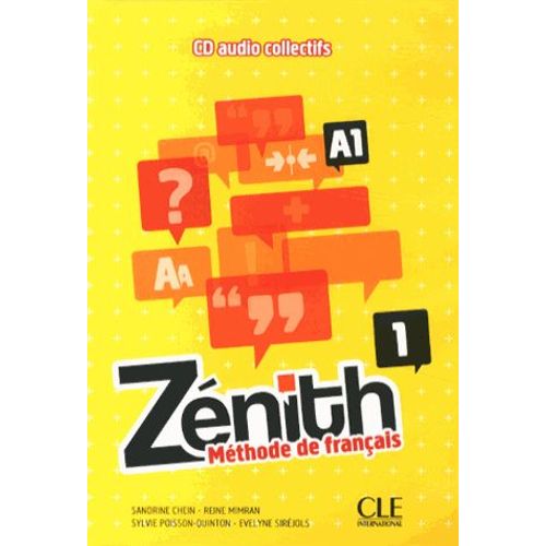Zénith 1 A1 - Méthode De Français (3cd Audio)