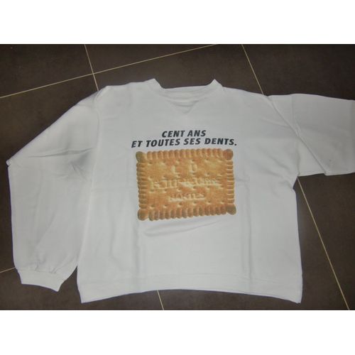 Pull " Lu - Cent Ans Et Toutes Ses Dents " Taille L