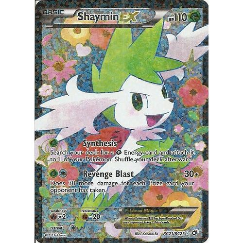 Carte Pokemon Shaymin Ex Rc21/Rc25 Legendary Treasure (Carte En Anglais)