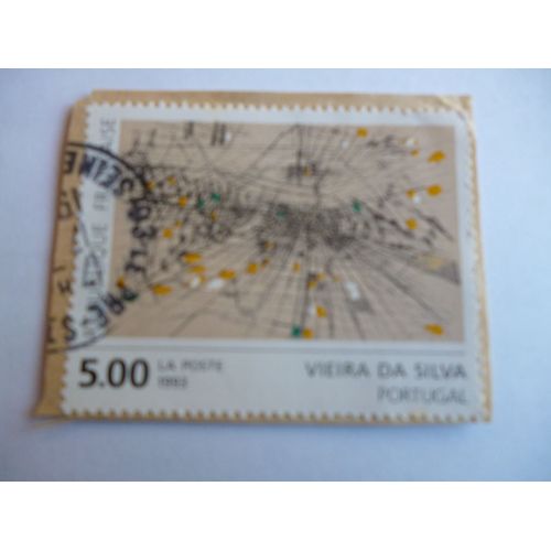 Timbre "Portugal :Vieira Da Silva 1991".