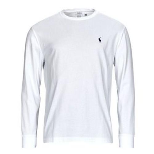 T-Shirt Polo Ralph Lauren Tshirt Manches Longues En Coton Blanc
