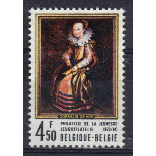 Belgique 1975 : Philatélie De La Jeunesse : Tableau De Cornelis De Vos (1584-1651) : Portrait De Cornelia Vekemans - Timbre Neuf **