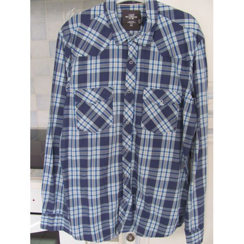 Chemise H&m A Carreaux Et Pressions