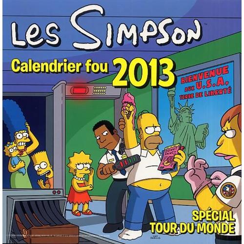 Calendrier Fou 2013 Les Simpson - Spécial Tour Du Monde