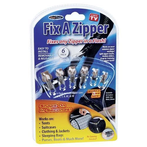 Kit de réparation pour fermeture Eclair - 6 zippers inclus