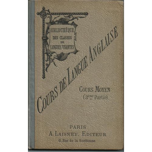 Cours De Langue Anglaise - Cours Moyen - 3ème Partie