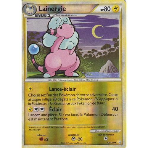 Carte Pokemon - Lainergie - 42/123 - Reverse - Heartgold Soulsilver -