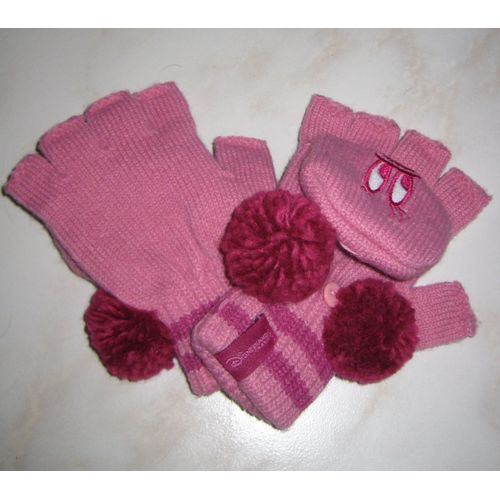 Gants Mitaines Disney Minnie Mouse Rose Disneyland