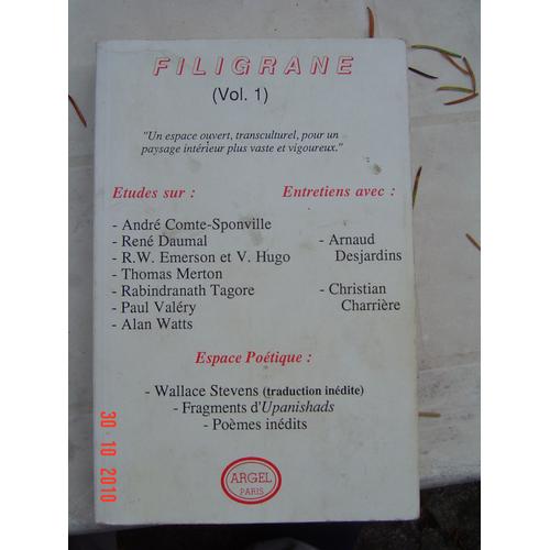 Filigrane (Vol: 1)