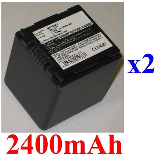 2 Batteries Pour TOSHIBA GSCBT7 GSC-BT7 GSCBT6 GSC-BT6, Toshiba Gigashot GSC-A100F GSC-A40F 2400mAh
