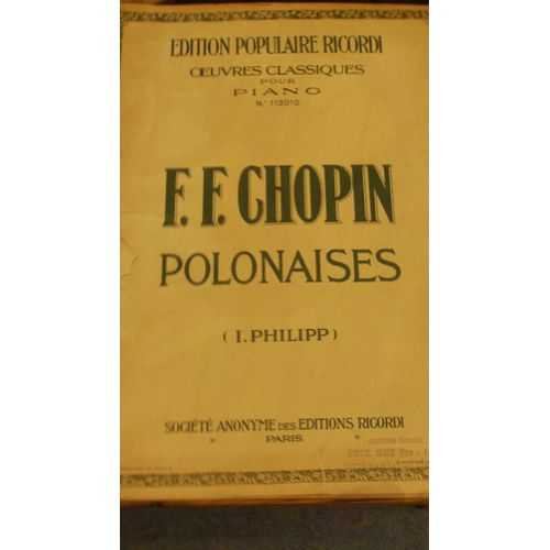 F.F. Chopin Polonaises ( I. Philipp ) N° 113010