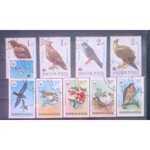 Lot Timbres Oiseaux