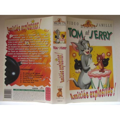Jaquette Vhs - Tom & Jerry - Amitiés Explosives - Vidéo Famille Mgm/Ua