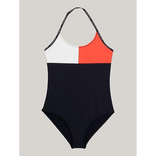 Maillot De Bain 1 Pièce À Dos Nu Et Drapeau 10-12 Ans