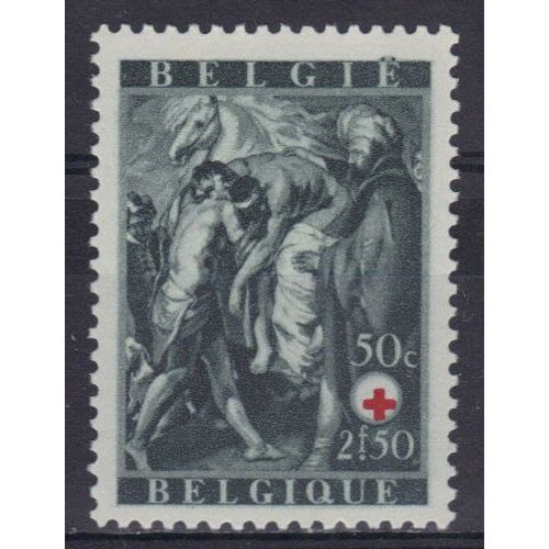 Belgique 1944 : Au Profit De La Croix-Rouge : Oeuvres De Van Dyck : Le Bon Samaritain - Timbre Neuf **