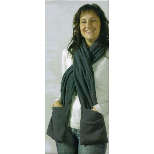 Echarpe Fleece Avec 3 Coussins Amovibles Chauffants