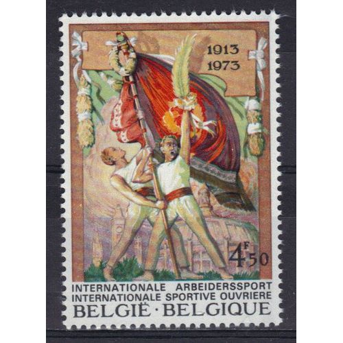 Belgique 1973 : 60è Anniversaire De La Création De L'internationale Sportive Ouvrière - Timbre Neuf **