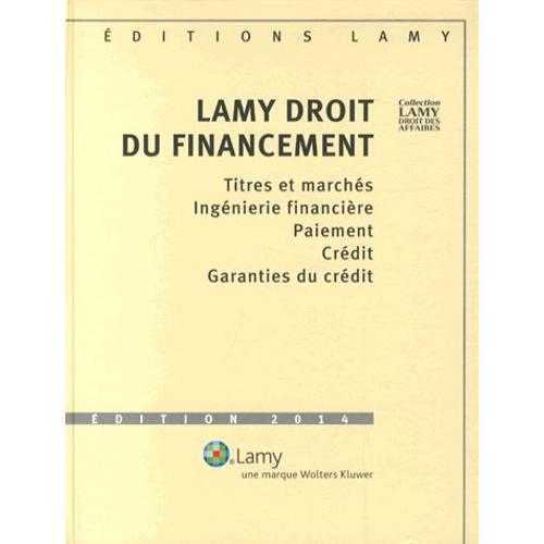Lamy Droit Du Financement