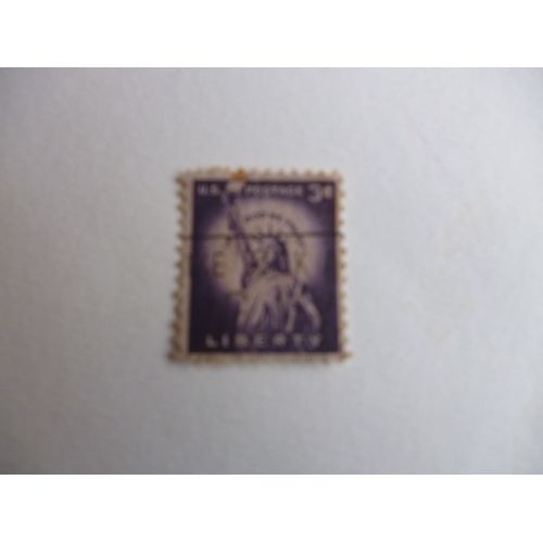 Timbre "Etats Unis :Liberty (Violet)".