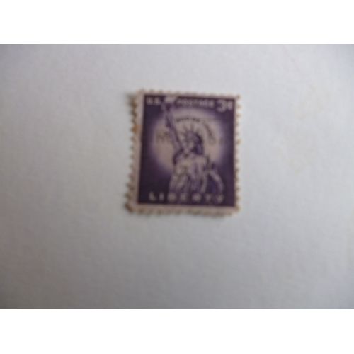 Timbre "Etats Unis :Liberty (Violet)".