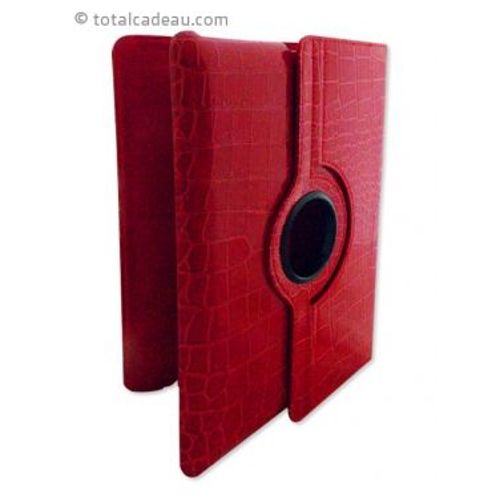Etui Pour Ipad Finition Croco Ou Lisse Violet Lisse
