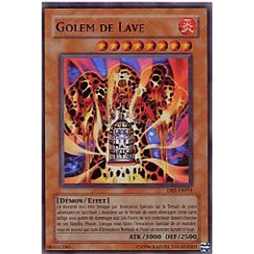 Dr1-Fr051 - Golem De Lave - Yu Gi Oh! - Francais - Ultra Rare - Ur