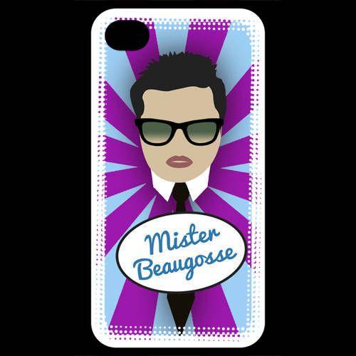 Coque  Iphone 4 / Iphone 4s Mister Beau Gosse Brun