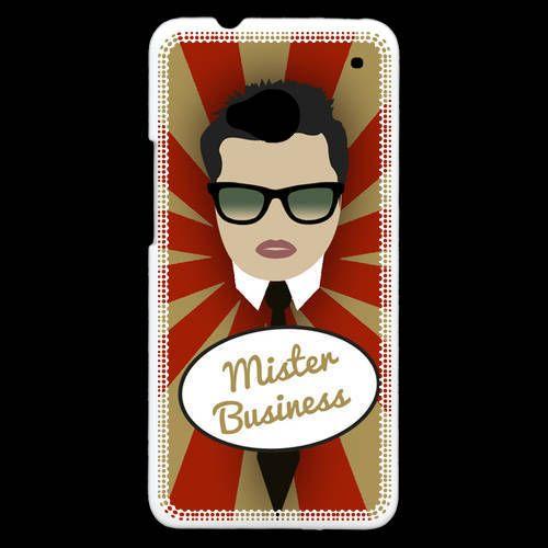 Coque  Htc One Mister Business Brun