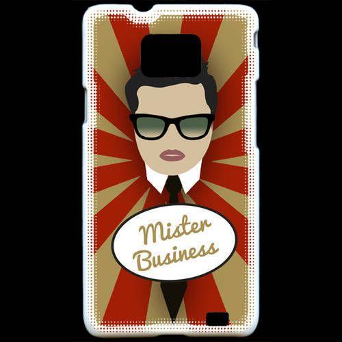 Coque  Samsung Galaxy S2 Mister Business Brun