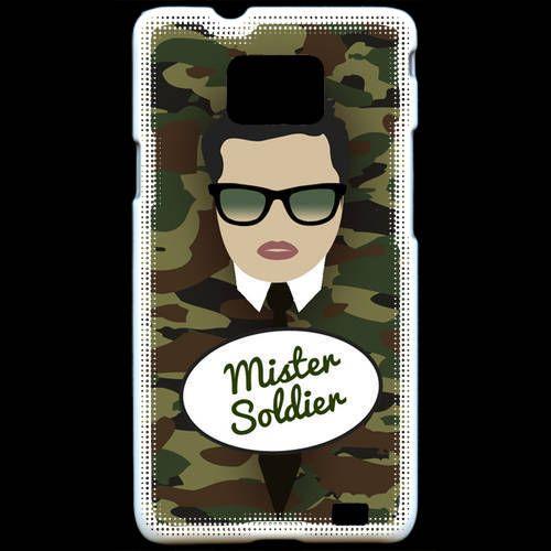 Coque  Samsung Galaxy S2 Mister Soldier Brun