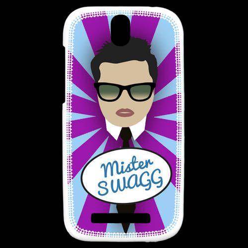 Coque  Htc One Sv Mister Swag Brun