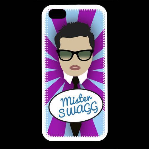 Coque  Iphone 5 Mister Swag Brun