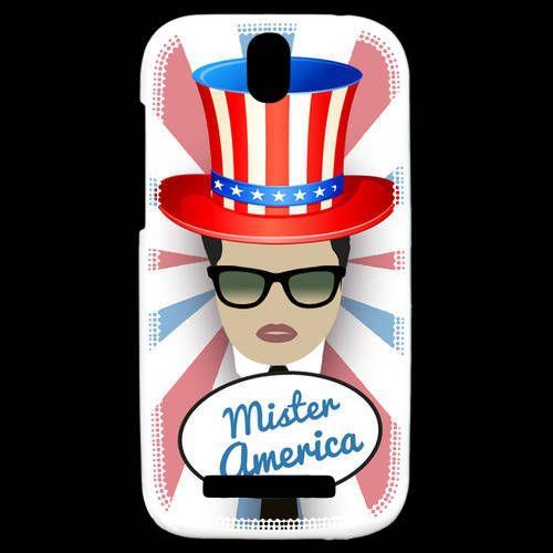 Coque  Htc One Sv Mister América Brun