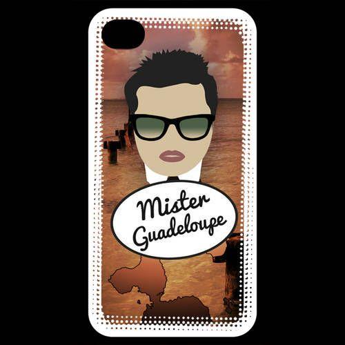 Coque  Iphone 4 / Iphone 4s Mister Guadeloupe Brun