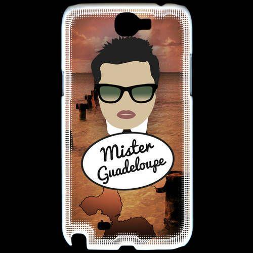 Coque  Samsung Galaxy Note 2 Mister Guadeloupe Brun