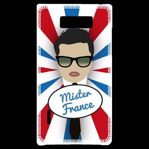 Coque  Lg Optimus L7 Mister France Brun