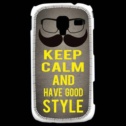 Coque Samsung Galaxy Ace 2 Keep Calm And Have A Good Style Gris