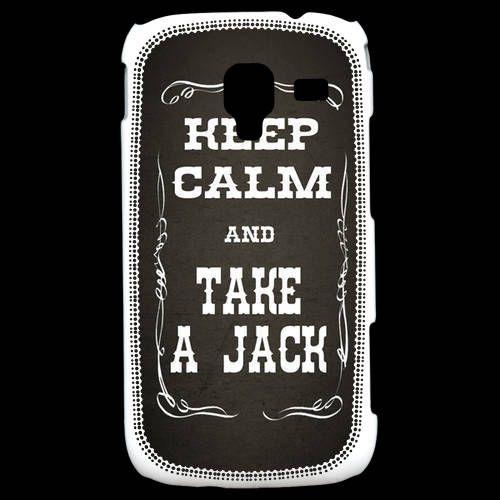 Coque Samsung Galaxy Ace 2 Keep Calm And Take Jack Gris