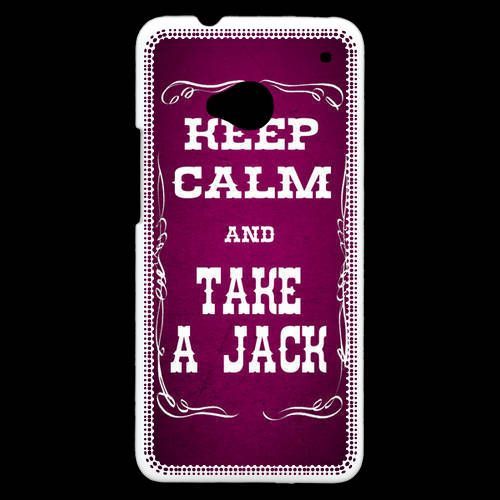 Coque Htc One Keep Calm And Take Jack Rose