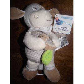 Doudou Musical Peluche Musicale Mouton Mots D Enfants Leclerc Oiseau Dans Les Pattes Marron Beige Creme Ecru Vert Jouet Eveil Bebe Naissance Rakuten
